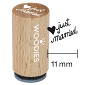 Mini Woodies - just married mit Herz - WM-0306