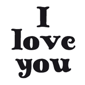 Mini Woodies - I love you - WM-0402