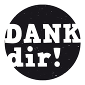 Woodies Textstempel &quot;Dank Dir&quot; - W-12002