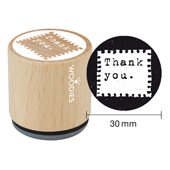 Woodies Textstempel &quot;Thank you&quot; - W-12003