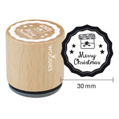 Woodies Textstempel &quot;Merry Christmas&quot; (v1) - W-07002