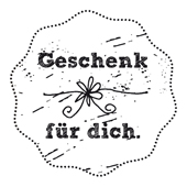 Woodies Textstempel &quot;Geschenk f&#252;r Dich&quot; - W-01004