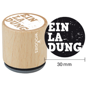 Woodies Textstempel &quot;Einladung&quot; (v1)&quot; - W-02006