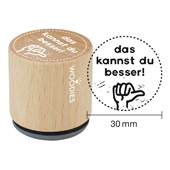 Woodies Textstempel &quot;das kannst du besser!&quot; - W-13007