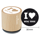 Woodies Textstempel &quot;I live New York&quot; - WE-1106