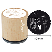 Woodies Textstempel &quot;Liebespost&quot; (v2) - W-04003