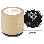 Woodies Textstempel &quot;F&#252;r Dich&quot; - W-04004