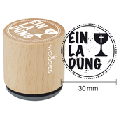 Woodies Textstempel &quot;Einladung&quot; - W-14005