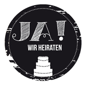 Woodies Textstempel &quot;Ja, wir heiraten&quot; (v1) - W-03001