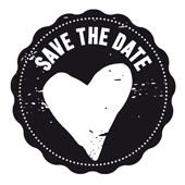 Woodies Textstempel &quot;Save the date&quot; (v2) - W-03007