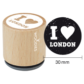 Woodies Textstempel &quot;I love London&quot; - WE-9002