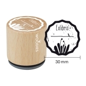 Woodies Textstempel &quot;Exlibris&quot; (v2) - W-08003