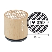 Woodies Textstempel &quot;I love Bayern&quot; - W-11003