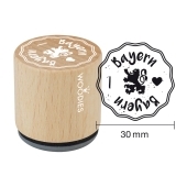 Woodies Textstempel &quot;Bayern&quot; - W-11004