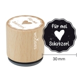 Woodies Textstempel &quot;F&#252;r mei Schatzl&quot; - W-11005