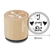 Woodies Textstempel &quot;I mog di&quot; - W-11006