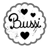 Woodies Textstempel &quot;Bussi&quot; - W-11007