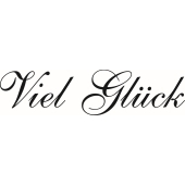 Text Stempel &quot;Viel Gl&#252;ck&quot; - D-8077