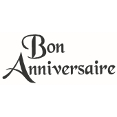 Text Stempel &quot;Bon Anniversaire&quot; - E-5446