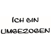 Text Stempel &quot;Ich bin umgezogen&quot; - D-5157