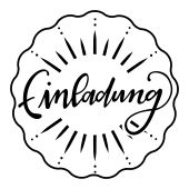 Woodies Textstempel &quot;Einladung&quot; (v2)&quot; - W-02009