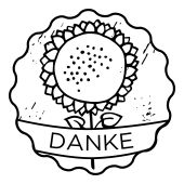 Woodies Textstempel &quot;Danke&quot; (v2) - W-14009