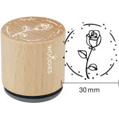 Woodies Motivestempel - Rose - W-19006