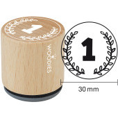 Woodies Motivestempel - Nummer 1 - W-27008