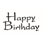 Text Stempel &quot;Happy Birthday&quot; - B-5704