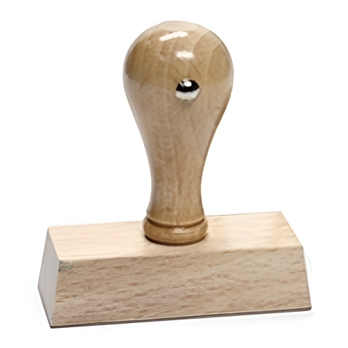 Holzstempel - 80 mm, 6 Zeilen