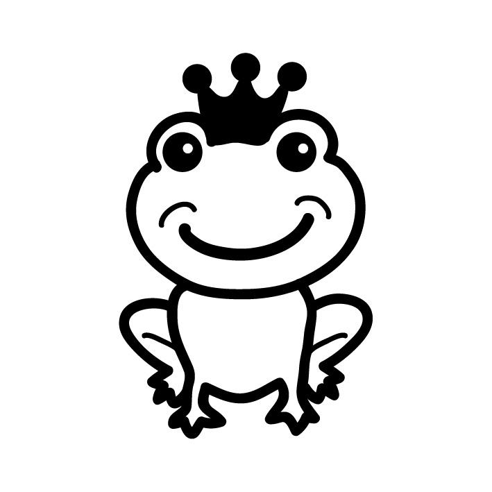 Stemplino Mini - Frog with crown - B017