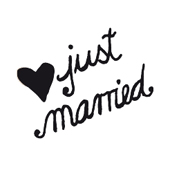 Mini Woodies - just married with a heart - WM-0306