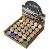 Woodies text stamp display - TEACHER - W-13000