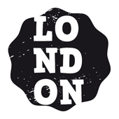 Woodies text stamp &quot;London&quot; - WE-9008