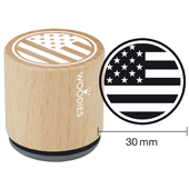 Woodies text stamp &quot;Stars and stripes&quot; - WE-1103