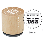 Woodies text stamp &quot;MADE IN USA&quot; - WE-1107