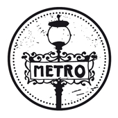 Woodies text stamp &quot;Metro&quot; - WE-1206