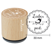 Woodies text stamp &quot;Love Mail&quot; (v1) - W-04002