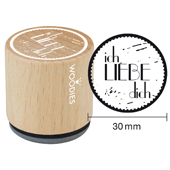 Woodies text stamp &quot;I love you&quot; (v1) - W-04005