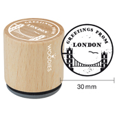 Woodies text stamp &quot;Greetings ... Towerbridge&quot; - WE-9003