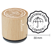 Woodies text stamp &quot;Greetings ... Umbrella&quot; - WE-9005