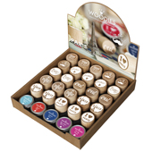 Woodies text stamp display - PARIS - WE-1200