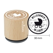 Woodies text stamp &quot;Welcome to Life&quot; - W-06008