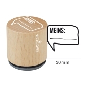 Woodies text stamp &quot;Mine&quot; - W-08005