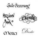 Text stamp motif stamps