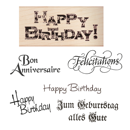 Birthday motif stamps