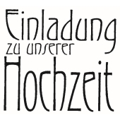 Text Stempel &quot;Einladung zu unserer Hochzeit&quot; - F-22