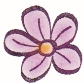 Text Stamp &quot;smallen Blume&quot; - A-725