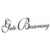 Text Stamp &quot;Gute Besserung&quot; - F-520