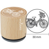 Woodies motive stamp - Bicycle - W-16001